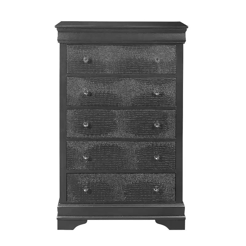 Metal Vertical Dresser with 4 Drawers
