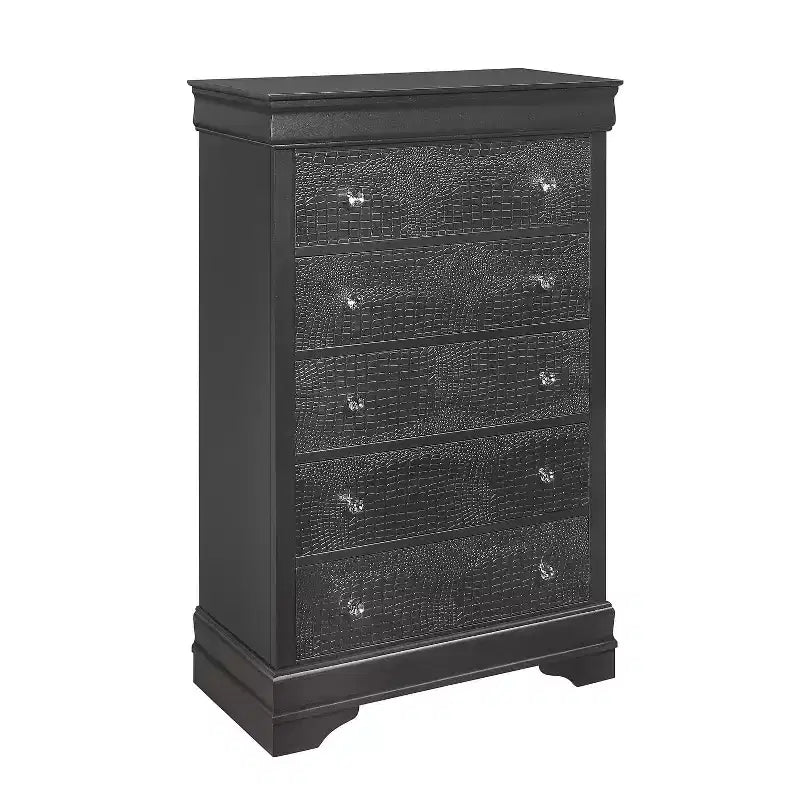 Metal Vertical Dresser with 4 Drawers