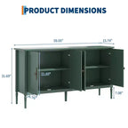 Buffet de 150 cm avec 4 portes et 2 étagères réglables