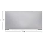 Étagère de rangement pliable polyvalente à 4 niveaux sur roulettes avec ensemble de 4 doublures de tablette en fil magnétique étanches
