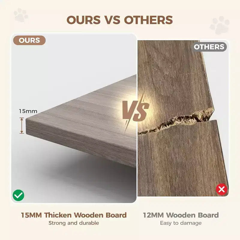 Cat Litter Box Enclosure Cabinet with Cat Bed and Scratching Accessories