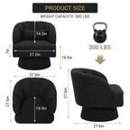Fauteuil pivotant à 360° avec rembourrage moelleux