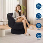 Fauteuil pivotant à 360° avec rembourrage moelleux