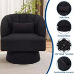 Fauteuil pivotant à 360° avec rembourrage moelleux