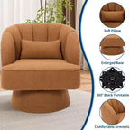Fauteuil pivotant à 360° avec rembourrage moelleux