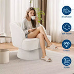 Fauteuil pivotant à 360° avec rembourrage moelleux