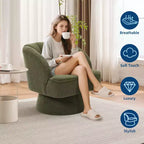 Fauteuil pivotant à 360° avec rembourrage moelleux