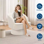 Fauteuil pivotant à 360° avec rembourrage moelleux