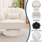 Fauteuil pivotant à 360° avec rembourrage moelleux