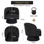 Fauteuil pivotant à 360° avec rembourrage moelleux