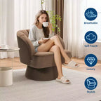 Fauteuil pivotant à 360° avec rembourrage moelleux