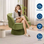 Fauteuil pivotant à 360° avec rembourrage moelleux