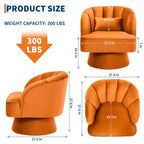 Fauteuil pivotant à 360° avec rembourrage moelleux