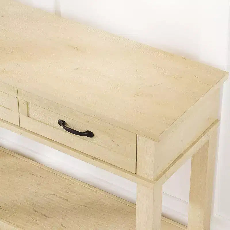 Console Table with 3 Drawers and Open Storage Shelf - Entryway Sofa Table