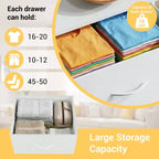 Commode à 3 tiroirs avec bacs en tissu – Organisateur de rangement compact en bois pour chambre, placard, entrée