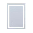 Miroir de salle de bain LED 20x28 pouces avec contrôle tactile dimmable, miroir de courtoisie mural anti-buée certifié ETL