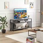 Meuble TV 58 pouces avec étagères de rangement ouvertes
