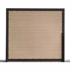 Miroir de commode rectangulaire au fini grain de bois noir