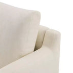 Fauteuil d'appoint moderne et minimaliste avec structure en bois massif – Siège de salon ergonomique avec coussins moelleux