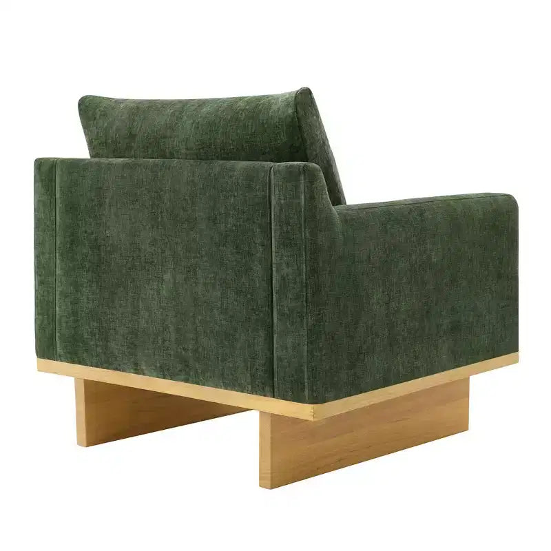 Modern Minimalist Accent Chair with Solid Wood Frame – Ergonomic Living Room Seating with Soft Cushions