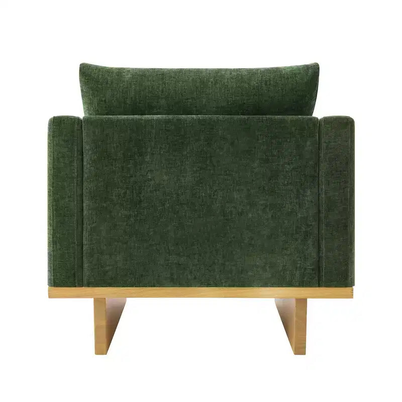 Modern Minimalist Accent Chair with Solid Wood Frame – Ergonomic Living Room Seating with Soft Cushions