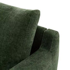 Fauteuil d'appoint moderne et minimaliste avec structure en bois massif – Siège de salon ergonomique avec coussins moelleux