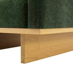 Fauteuil d'appoint moderne et minimaliste avec structure en bois massif – Siège de salon ergonomique avec coussins moelleux