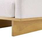 Fauteuil d'appoint moderne et minimaliste avec structure en bois massif – Siège de salon ergonomique avec coussins moelleux