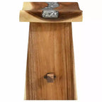 Tabouret de douche en bois massif naturel 50 x 30 x 44 cm