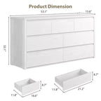 Commode en bois à 7 tiroirs