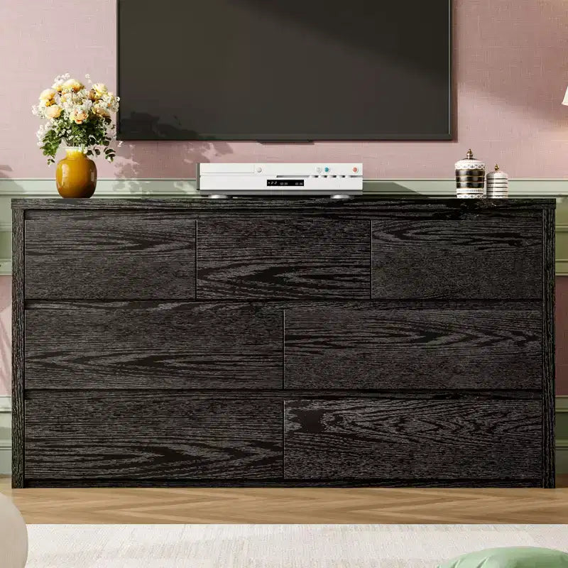 7-Drawer Wooden Dresser
