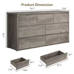 Commode en bois à 7 tiroirs