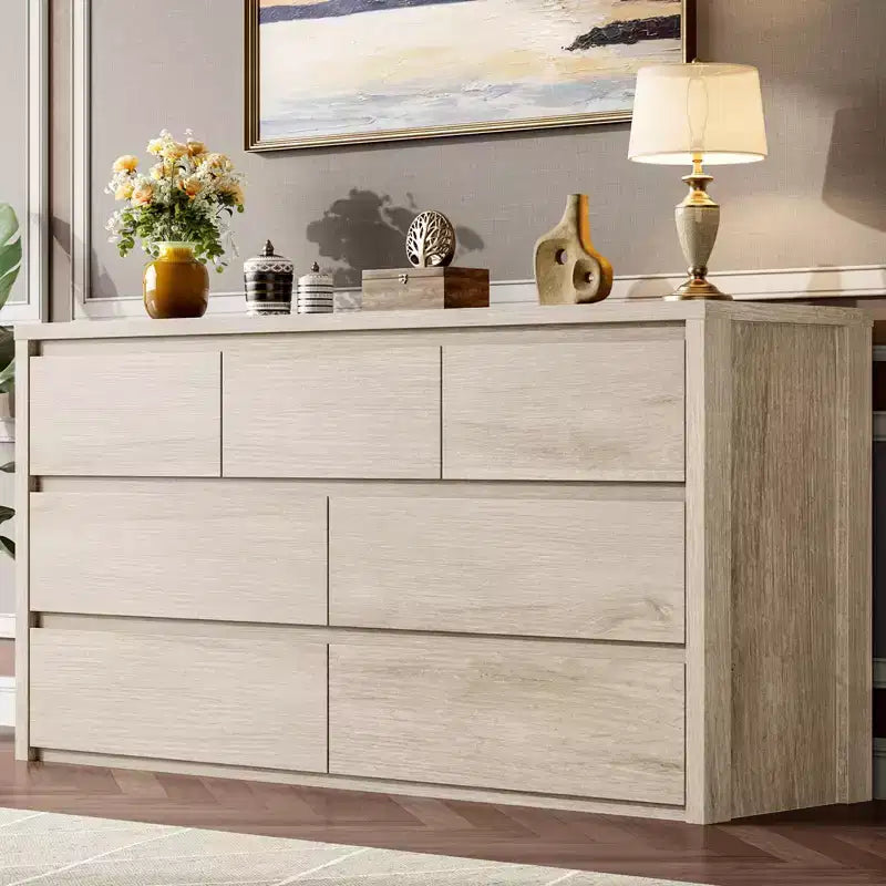 7-Drawer Wooden Dresser