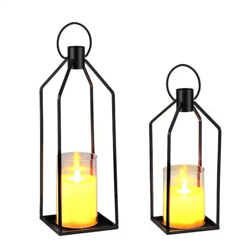 Flameless LED Candle Lantern Set with Remote Control