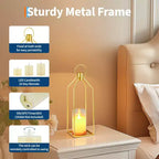 Ensemble de lanternes à bougies LED sans flamme avec télécommande