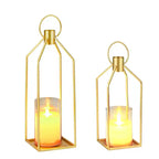 Ensemble de lanternes à bougies LED sans flamme avec télécommande