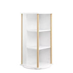 Étagère à livres rotative à 3 niveaux pour enfants avec tableau noir et rangement de jouets