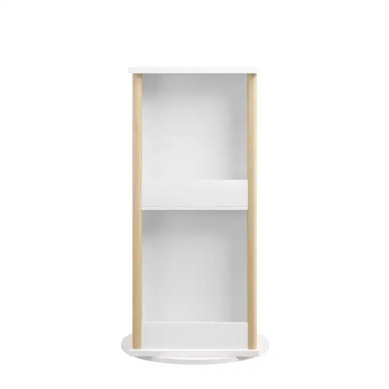 3-Tier Rotating Kids Bookshelf with Chalkboard and Toy Storage