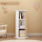 Étagère à livres rotative à 3 niveaux pour enfants avec tableau noir et rangement de jouets