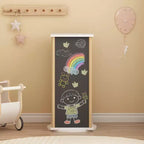 Étagère à livres rotative à 3 niveaux pour enfants avec tableau noir et rangement de jouets