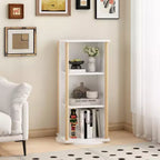 Étagère à livres rotative à 3 niveaux pour enfants avec tableau noir et rangement de jouets