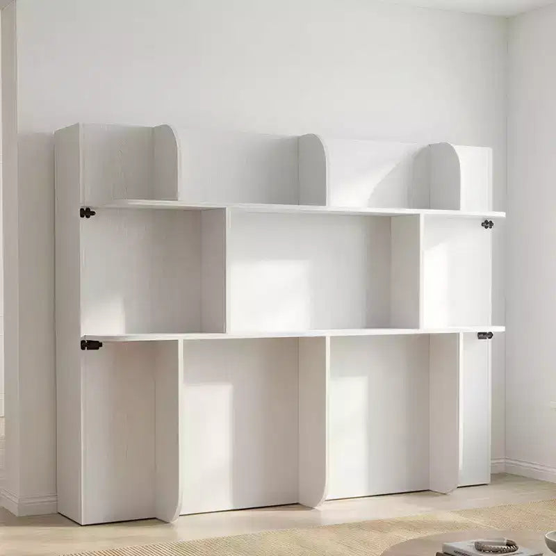 2-in-1 Invisible Murphy Bed with Shelf Storage, Queen Size