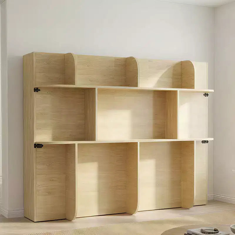 2-in-1 Invisible Murphy Bed with Shelf Storage, Queen Size